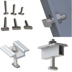 M8 x 16mm Thread T Slot Drop-in Bolt T-Bolt Hammer Head Bolt T Screw Stud