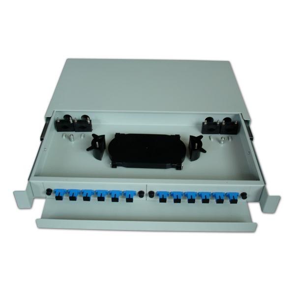 Buy Sliding IP32 48FO Fiber Termination Patch Panel 24port at wholesale prices