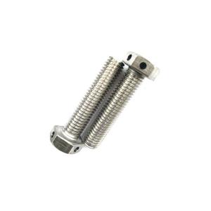SS304 SS316 Passivated Hex Head Bolts Fully Threaded With Wire Holes