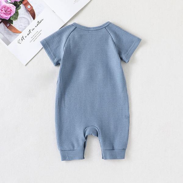 0-24 Months Baby Boys Girls Clothes Jumpsuit Infant Short Sleeve Baby Cotton Clothing Rompers Rainbow Embroidered Jumpsu