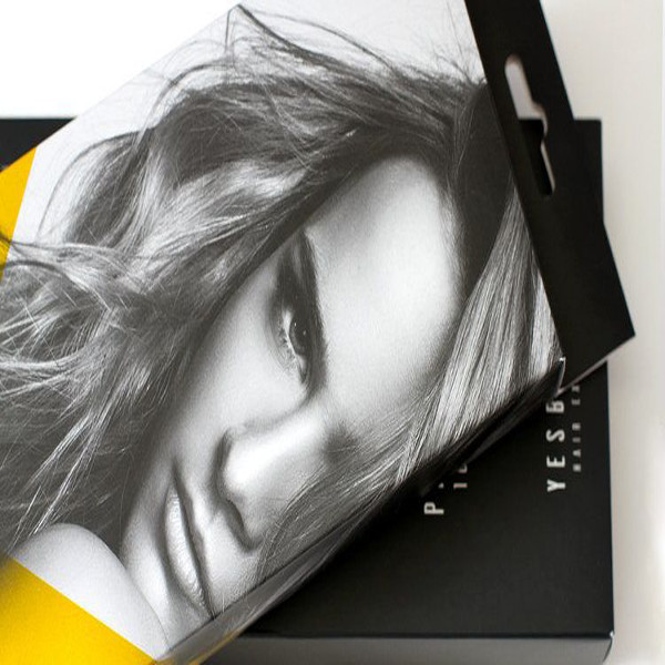 Foldable Custom Hair Extension Boxes , OEM Service Luxy Hair Packaging