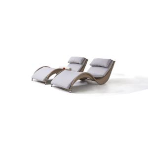Patio Garden Wicker Beach Aluminum Outdoor Sunbed