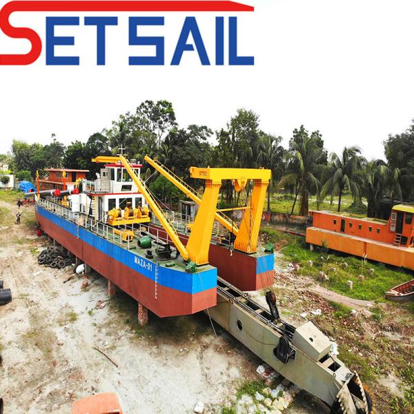 Diesel Engine River Sand Pump Cutter Suction Dredging Ship for Sale