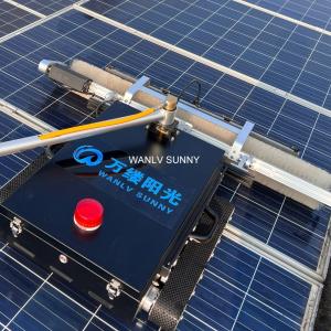 Nylon Rotating Brush Washing Robot for Solar Panel Cleaning and Estimated