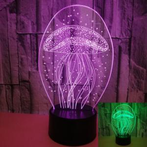OEM ocean animal fish Jellyfish 3D night light colorful LED visual light gift
