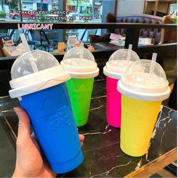 Lid DIY Slushie Maker Cup Magic Slushy Maker Squeeze Cup Summer Quick Frozen Cooling Smoothie Pinch Cup