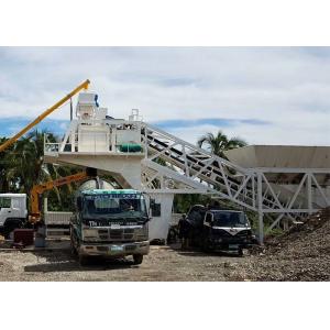 Mobile Concrete Mixing Plant , Optimized Mini Cement Batching Plant Equipment