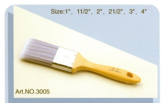 Polyester handle pure natural bristle Chinese bristle synthetic mix paint brush No.3005
