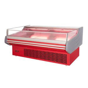 Commercial Open Glass Fresh Meat Showcase Deep Freezer Dynamic Cooling