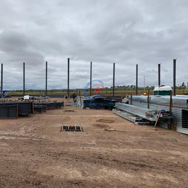 Sustainable Steel Prefabricated Buildings , Modern Architecture Steel Frame