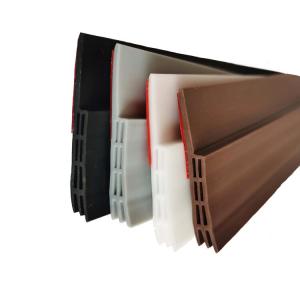 TPE Material Door Draft Guard Door Bottom Seal Strip in White Brown Black for