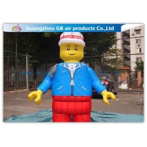 Nylon Inflatable Cartoon Characters , Inflatable Lego Model With Beautiful And
