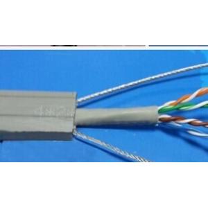 Flat Flexible Traveling Elevator Cable with TV Camera Cable in Grey Color TVVB2G