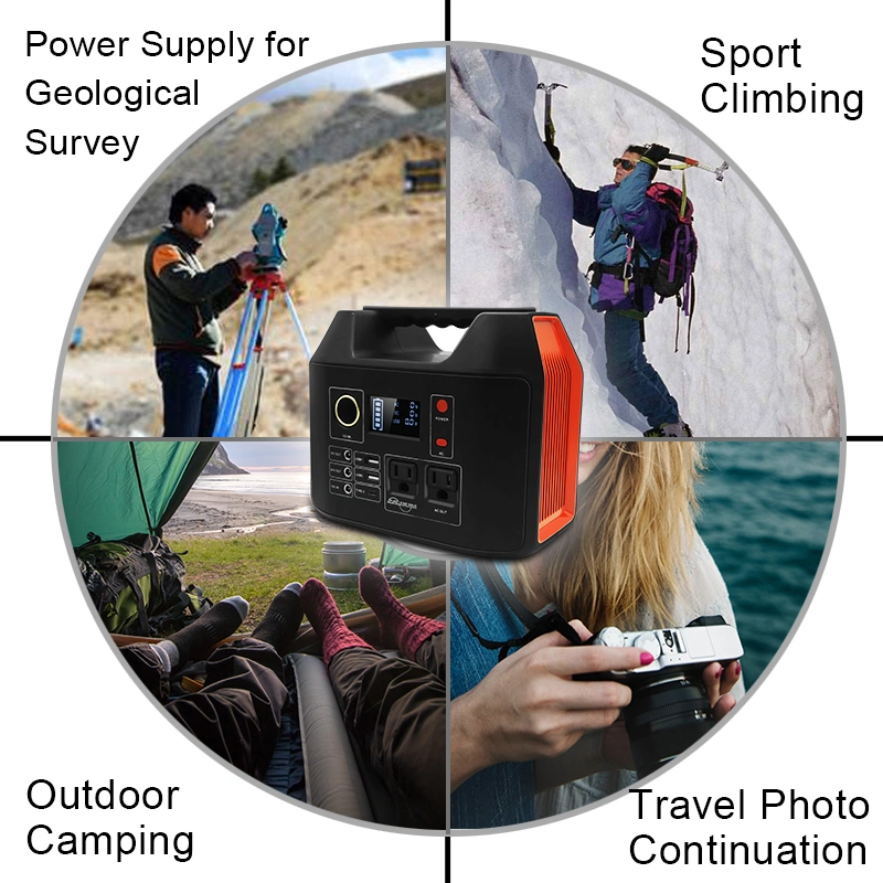 300W AC/DC/USB/Solar Generator Electrical System Home Appliance Outdoor Camping Shooting Portable Power Station