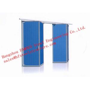 China Surface Painted Fireproof Industrial Folding Doors With Remote Operation on sale