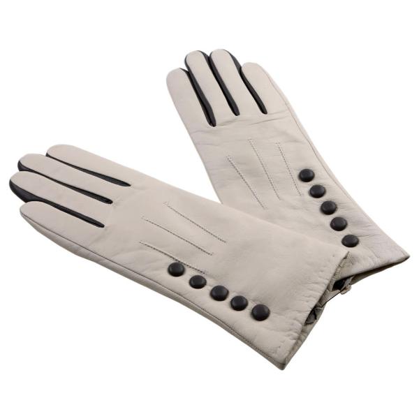 Genuine Women'S Winter Driving Gloves , Leather Ladies Dress Gloves With 5 Buttons