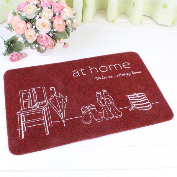 Cut pile printed 3D polyester door mat for home ,office