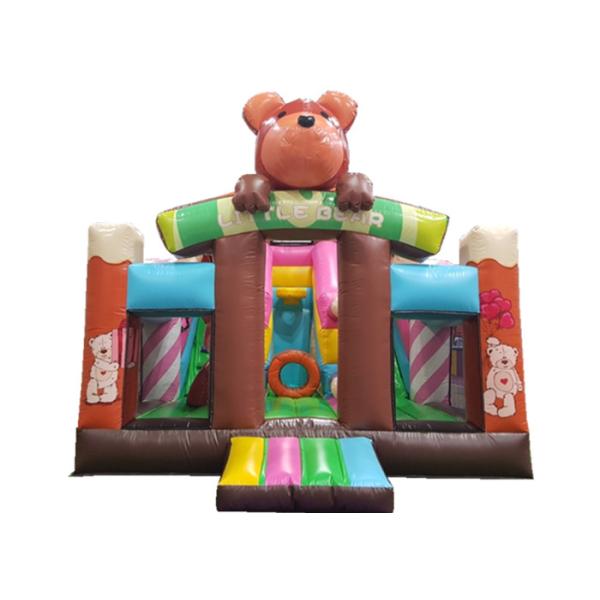 Buy Lovely bear inflatable standard slide for kids inflatable bear slide house on sale inflatable brown bear standard slide at wholesale prices