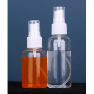 China 60ML 100ML Round Shape Small PET Plastic Spray Bottle l 50ml cosmetic PET clear Hand Wash Sanitizer spray bottle on sale