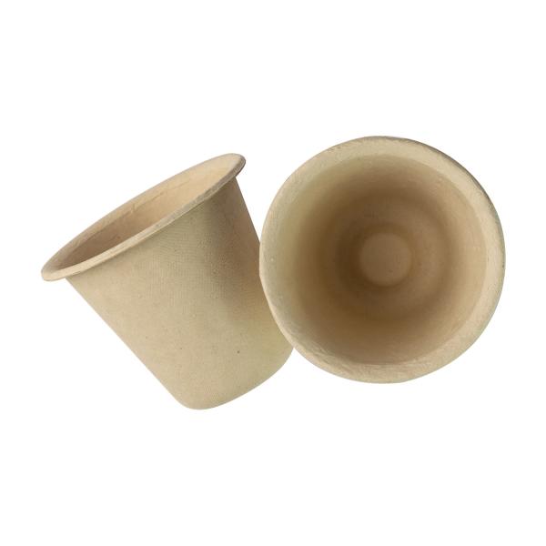 Disposable Biodegradable Takeaway Cups , Bagasse Compostable Water Cups Fiber