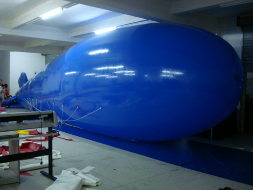 Hot Welding Advertising Inflatables blue blimp for promotion with factory price