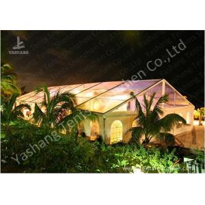 Transparent PVC Fabric Cover Luxury Wedding Tents Buildings With Aluminum