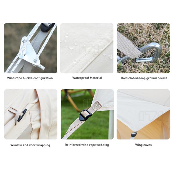 Luxury Outdoor Camping 10 Meters White 12 Sqm Large Colors Tent Inflatable Air Tent