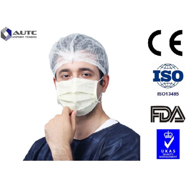 Buy 3 Ply Blu Medical Face Mask Prevent Dust Blue White For Cough Germs Illness at wholesale prices