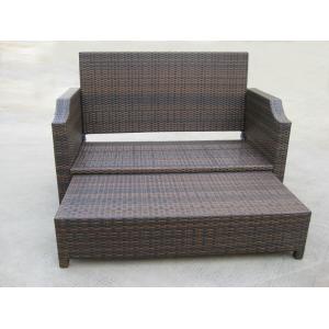 Outdoor Pool Rattan Expansion Daybed , Resin Wicker Furniture