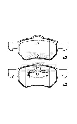 Buy Chrysler European Voyager ATE Ceramic Brake Pads D1059 05072215AA Front Brake Pads at wholesale prices