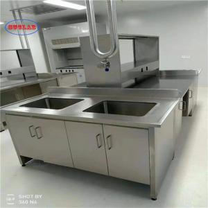 China Polished Stainless Steel Lab Bench with Bolt Connection - Silver Finish on sale