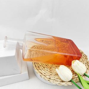 Industrial Beverage 500ml Clear Flat Square Vodka Wine Glass Bottle with Glass