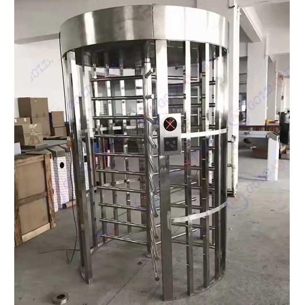 Single Entrance Rotrary Full Hight Turnstile Gate 304 Stainless Steel For Prison