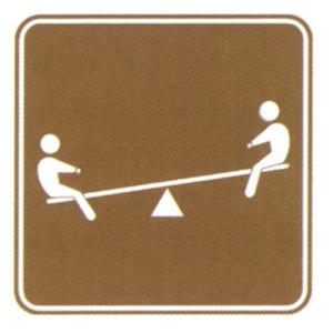 Tourist Attractions Brown Travelling Sign Reflective Film Sheet and Aluminum