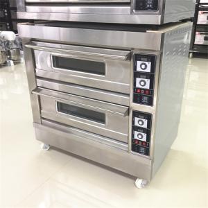 Mini Electric 304 Stainless Steel Baking Oven 400C 2 Deck 4 Tray Oven