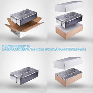 Takeout Thermal Delivery Bag Insulated Foil Bubble Box Liners, Medical Cool