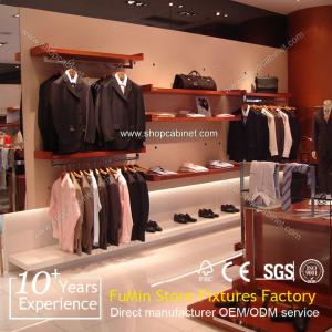 Metal hanging garment display shelf/clothing display stand