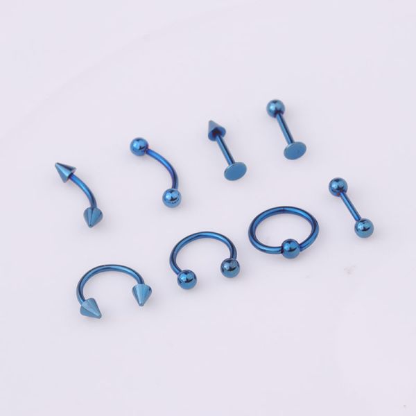 16G 316L Surgical Stainless Steel Body Jewelry Helix Piercing Septum Nose Lip Eyebrow Ear Cartilage Ring
