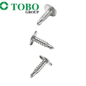 TOBO White Galvanized Cross Head Self Tapping Screws Din7981 Din7983