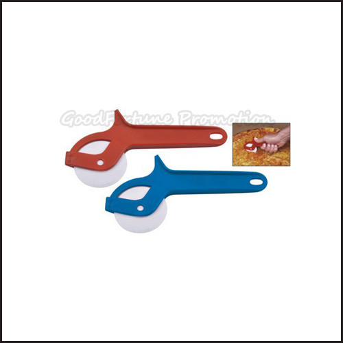 Hot Sale promotional printed logo portable kitchen hotel Eco Abs pizza cutter