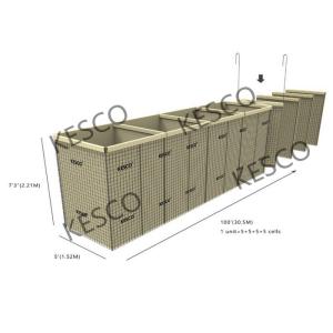 Hesco Mil 10 Non Woven Geotextile Fabric Weld Mesh Gabion