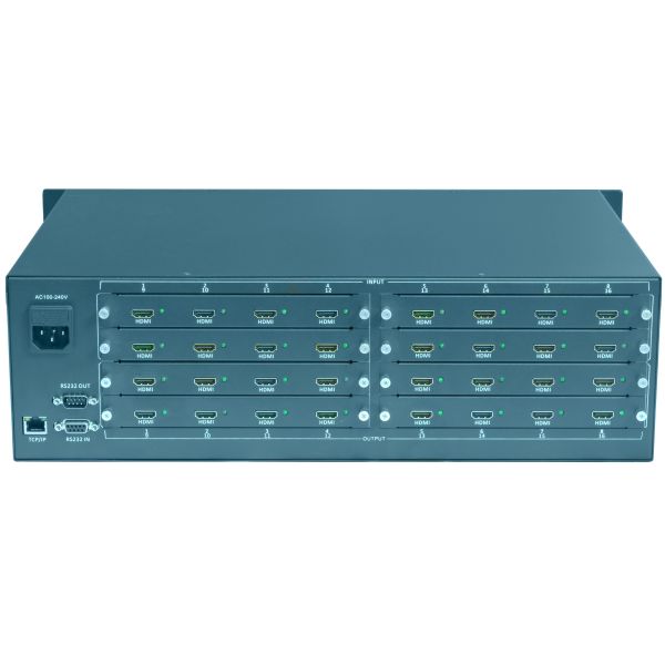 10.8 Pounds Video Matrix Switcher With 16x16 Matrix Type And 16 HDMI Output