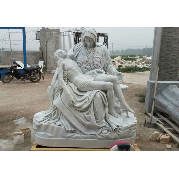 Jesus and Saint Mary religious marble sculpture,stone carvings