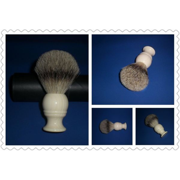 Resin Handle 100% Super Badger Shaving Brush Silvertip #AAB122