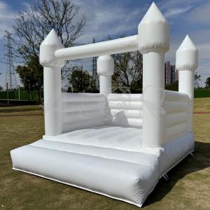 PVC Jumping Castle Inflatable Bounce House White Wedding Bouncy Castle