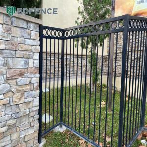 Fire Escape Black Tubular Metal Fence Emergency Access