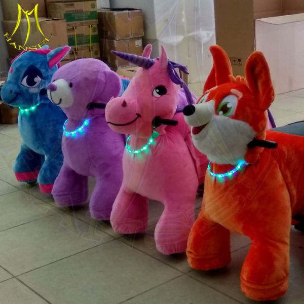 Hansel plush stuffed toy car motorized plush riding animals