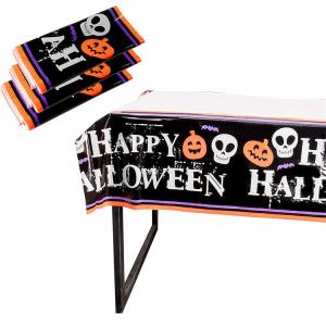 Offset Printing Plain Dyed Halloween Table Cover 54*108''