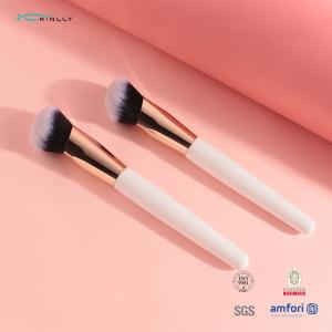 Angled Synthetic Makeup Brush For Blending Liquid Cream powder