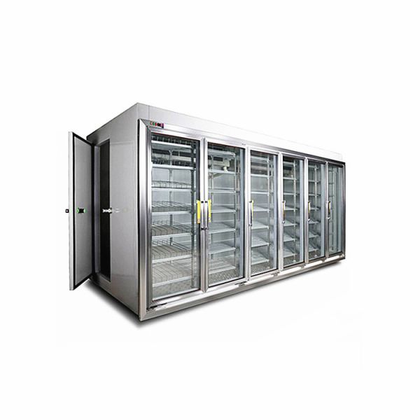 Buy Walk In Refrigerator, Supermarket Glass Door Cold Drink Display Cold Storage Room at wholesale prices